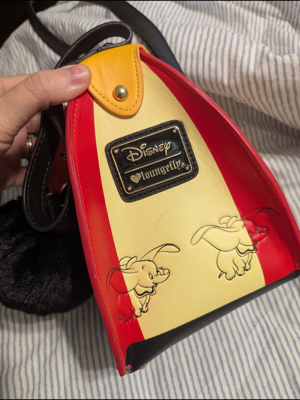 Disney Loungefly Dumbo Mini Crossbody - Yellow & Red